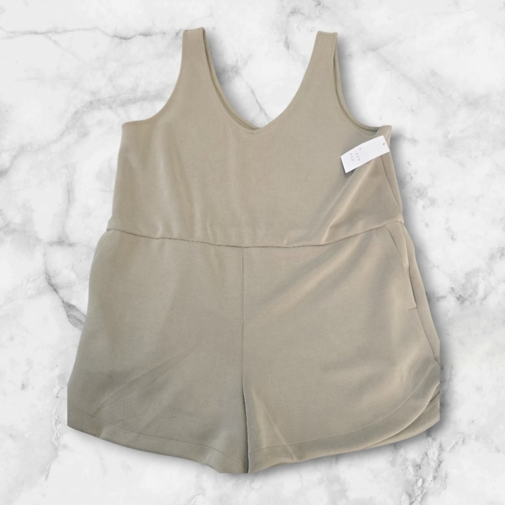 NEW A New Day Olive Short One Piece Romper (Size:Large)